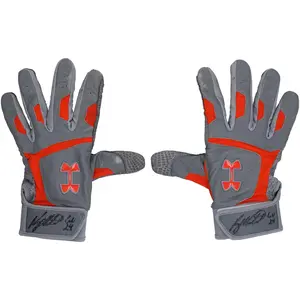 Ryan Mountcastle Baltimore Orioles Autographed Game-Used Gray Under Armour Batting Gloves from the 2024 MLB Season with "Game Used" Inscription - RG13314301-02 - Fanatics Authentic Certified