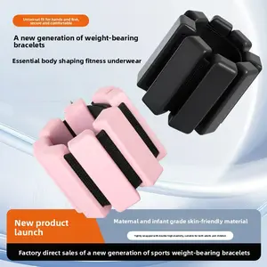 Core Training Adjustable Weighted Leg & Arm Bands for Men Women Yoga Running Silicone Universal Fit Secure Comfortable Sports Weight-Bearing Bracelets Glute Workout Equipment Sweat Fitness Belt lifting straps gym stuff how to load weights