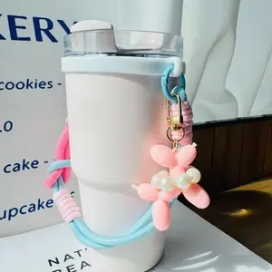 Original Thermos Handle Strap Holder For 6-10cm Tumbler Strap Silicone Sling Suitable For Stanley 30oz/40oz Cup Accessories