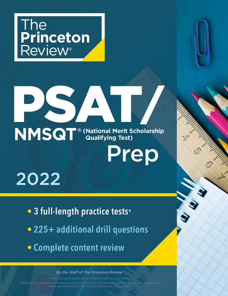 USED Book - Princeton Review Psat/NMSQT Prep, 2022: 3 Practice Tests + Review & Techniques + Online Tools by The Princeton Review (Paperback) - english