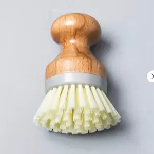Bamboo Dish Brush, Kitchen Dish Scrubber Brush, Natural Wooden Dishwashing Brush Sponges
