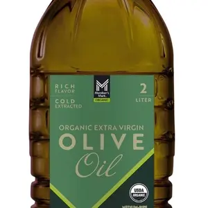 Organic Extra Virgin Olive Oil 2 Liter Cold Extracted Rich Flavor USDA Organic