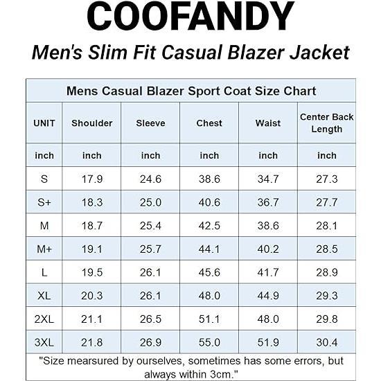 COOFANDY Fabric Menswear Casual Blazer Sport Coat Lightweight Two Button Business Jackets Soft Stylish Suit Fashion Linen Pocket Slim Fit Stretch Long Sleeve Plain COOFANDY Fabric Menswear Casual Blazer Sport Coat Lightweight Two Button Business Jackets Soft Stylish Suit Fashion Linen Pocket Slim Fit Stretch Long Sleeve Plain