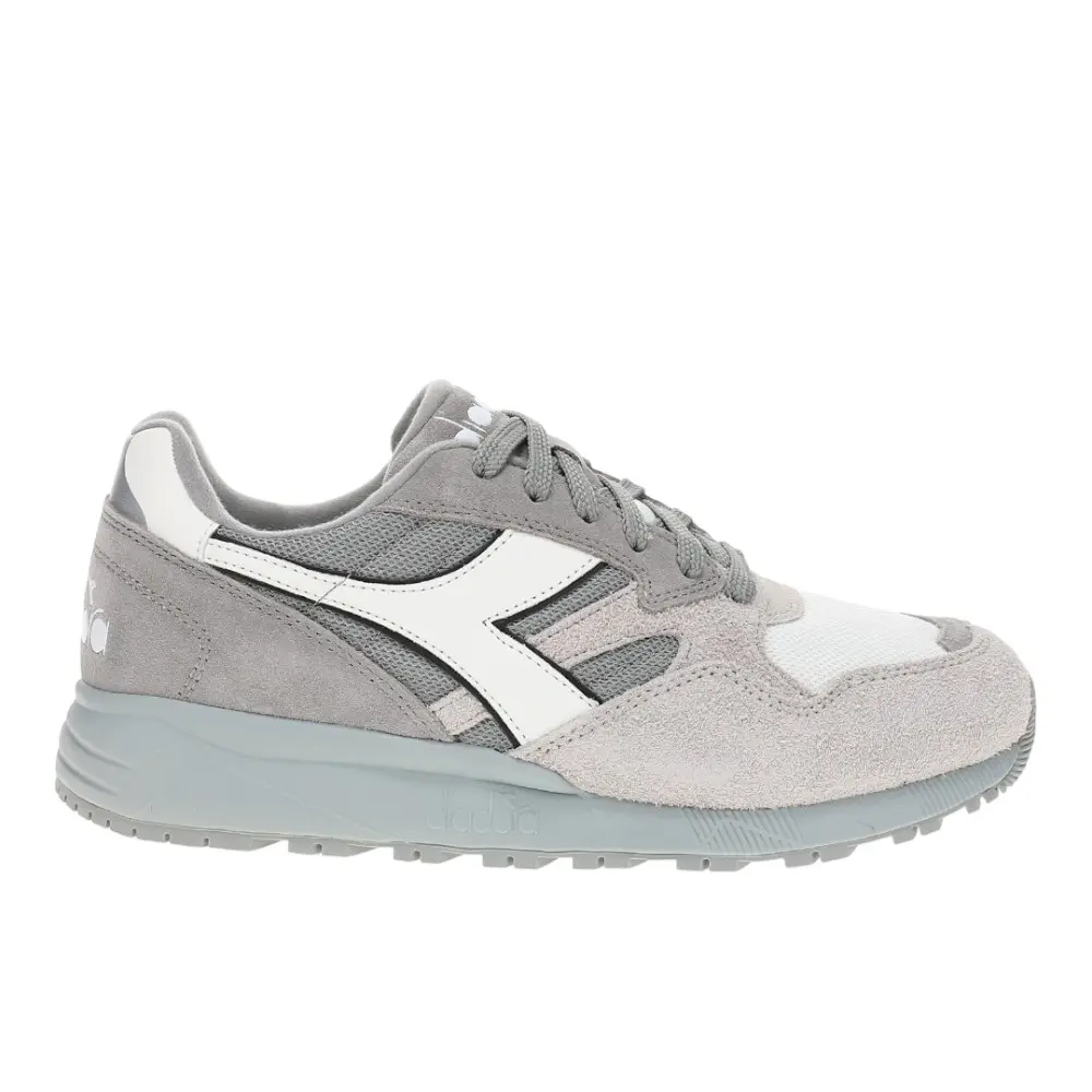 diadora Mens N902 Hairy Suede Lace Up Sneakers Shoes Casual - Grey