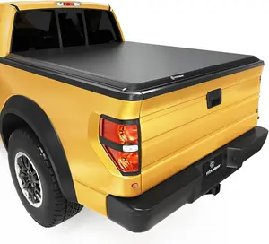 YITAMOTOR 6.5ft Soft Roll Up Truck Bed Tonneau Cover Car Accessories for 2009-2014 Ford F-150 6.5 ft Bed Car Protector