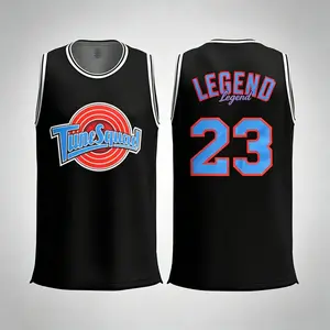 Men's Letter & Number Embroidery Basketball Jersey, Loose Breathable Sleeveless Crew Neck Tank Top for Basketball, Fitness, Running, Men's Sportswear for All Seasons, Jersey Shirts, Breathable Athletic Top