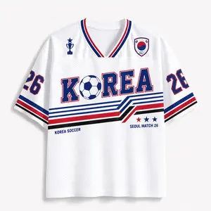 Unisex#Korea# Soccer Jersey Shirt, Retro Korea Football Tee, Personalized Game Day Top