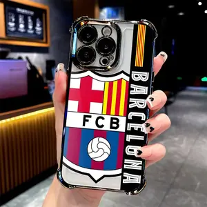 Fashion Football fcb Phone Case Suitable for iPhone 17 16e 16 15 14 13 12 11 Mini Pro Max Air X XR XSMAX 8 7 Plus Anti Fall Matte Back Cover