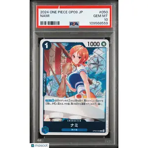2024 ONE PIECE JAPANESE OP09-EMPERORS IN THE NEW WORLD #050 NAMI PSA 10