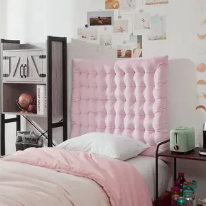 Rainha Cushion Tufted College Headboard - Heavenly Pink