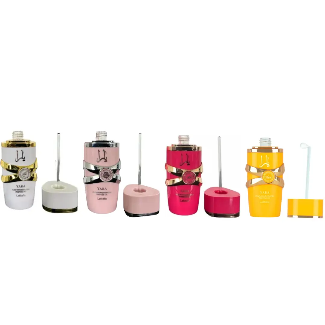 Lattafa Unisex Fragrance Oil Mix Bundle - 4x20ml Tous, Moi, Candy, Solo Variants with Jasmine, Vanilla, Sandalwood, Musk, Pink Pepper, Tropical Fruits for Layering