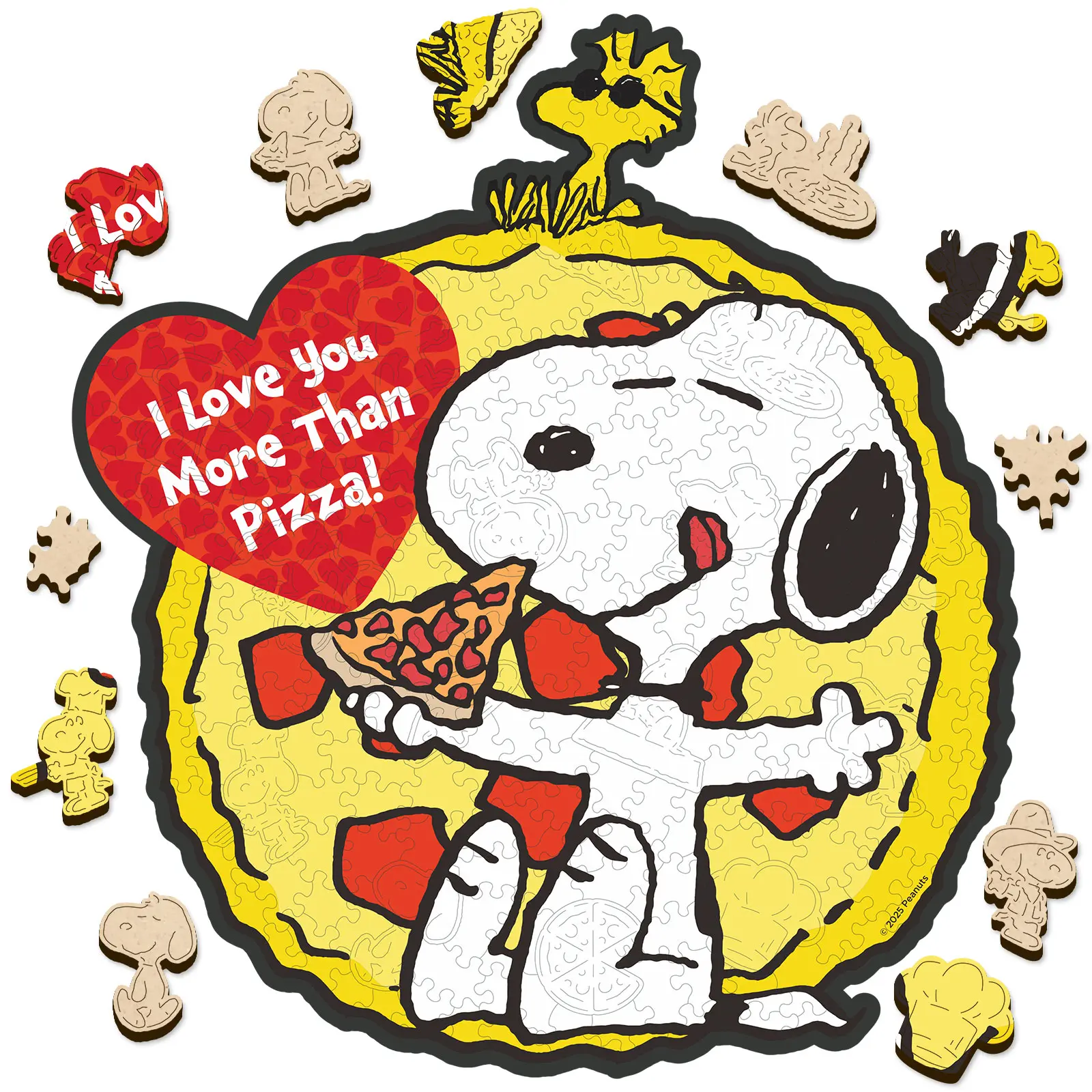 Peanuts Snoopy Puzzle – One Slice at a Time – Wooden Jigsaw Puzzles for Adults, 200 Pieces Irregular Shaped Jigsaw Puzzles, 5MM Thick, Officially Licensed Merchandise, 11.2" x 12.5" snoopy  items