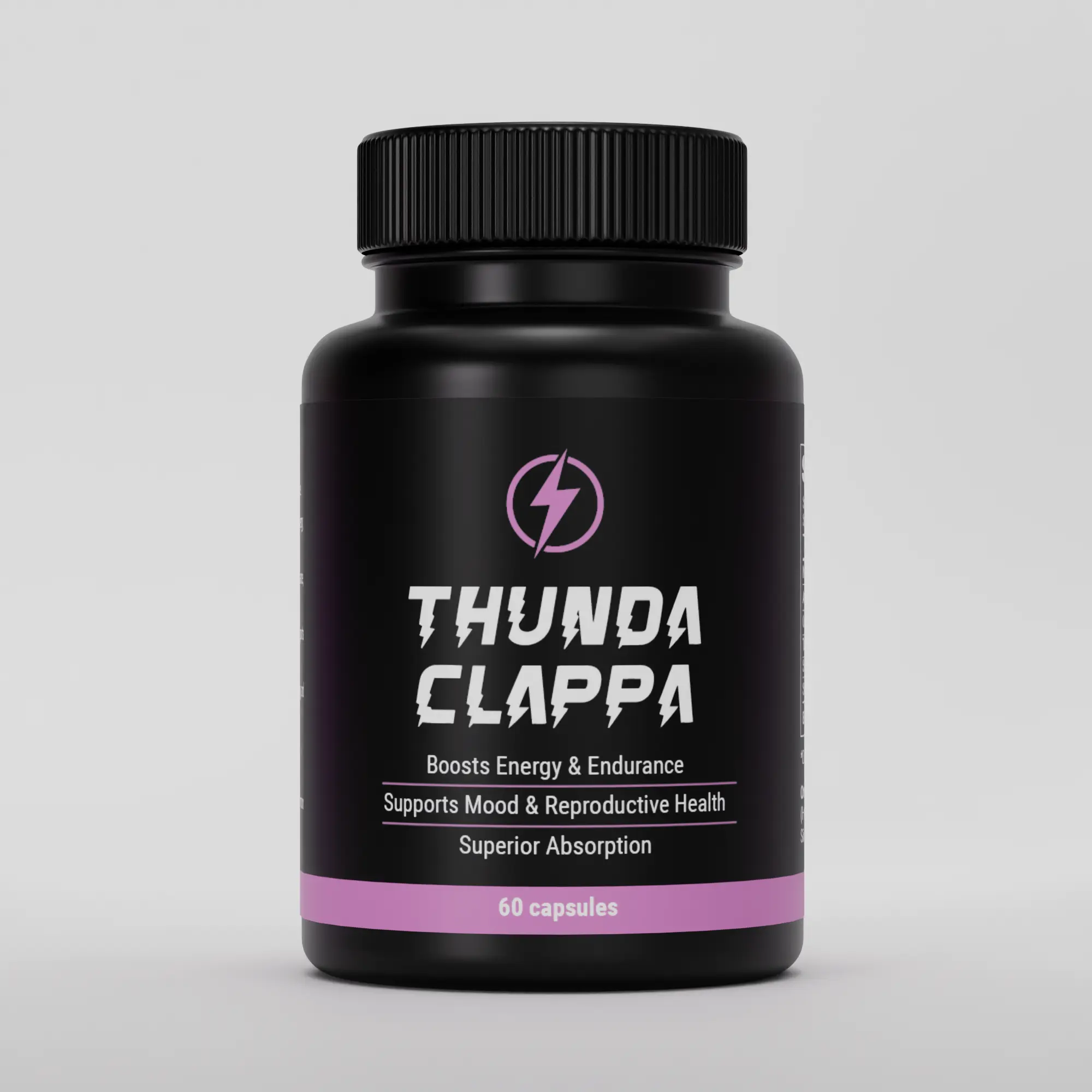 Thunda Clappa Men's Daily Vitality Capsules – Advanced Herbal Blend with Maca, Ashwagandha, Ginseng, Tribulus, Shilajit, Shatavari & Black Pepper Extract for Energy, Stamina, Endurance & Men's Wellness – 60 Capsules