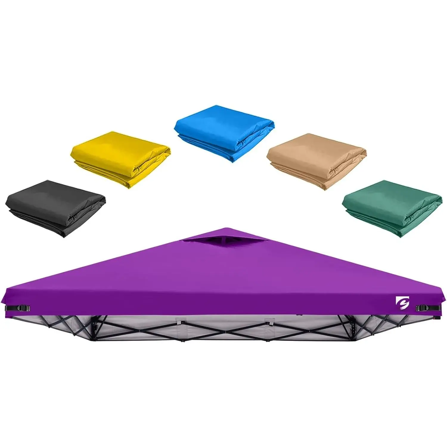 10x10 Pop Up Canopy Replacement Top Cover with Air Vent for Straight  Canopy Tent,  for Outdoor Garden Patio Camping Sun Shade ()