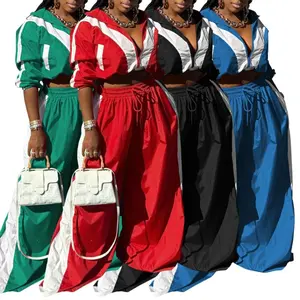 Summer Autumn Clothes Active Patchwork Women's Set Zipper Sweatshirt Jacket and Wide Leg Pants Suit  INS Two 2 Piece Sets Outfit Tracksuit