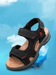 Men's Summer Outdoor Sports Sandals, Casual Comfortable Breathable Hollow Out Design Sandals, Fashionable Shoes for Beach Vacation, Footwear, Fisherman Sandals