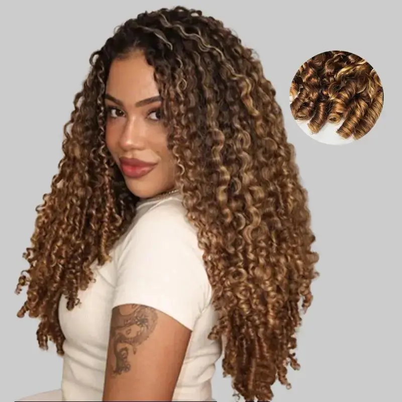[NEW ARRIVAL] ISEE HAIR Highlight Burmese Curly Human Hair Half Wig 250% Density InvisiFit Strap Flip Over Wig for Beginners summer hairstyles summer hairstyles #SummerWins #DealsForYouDays