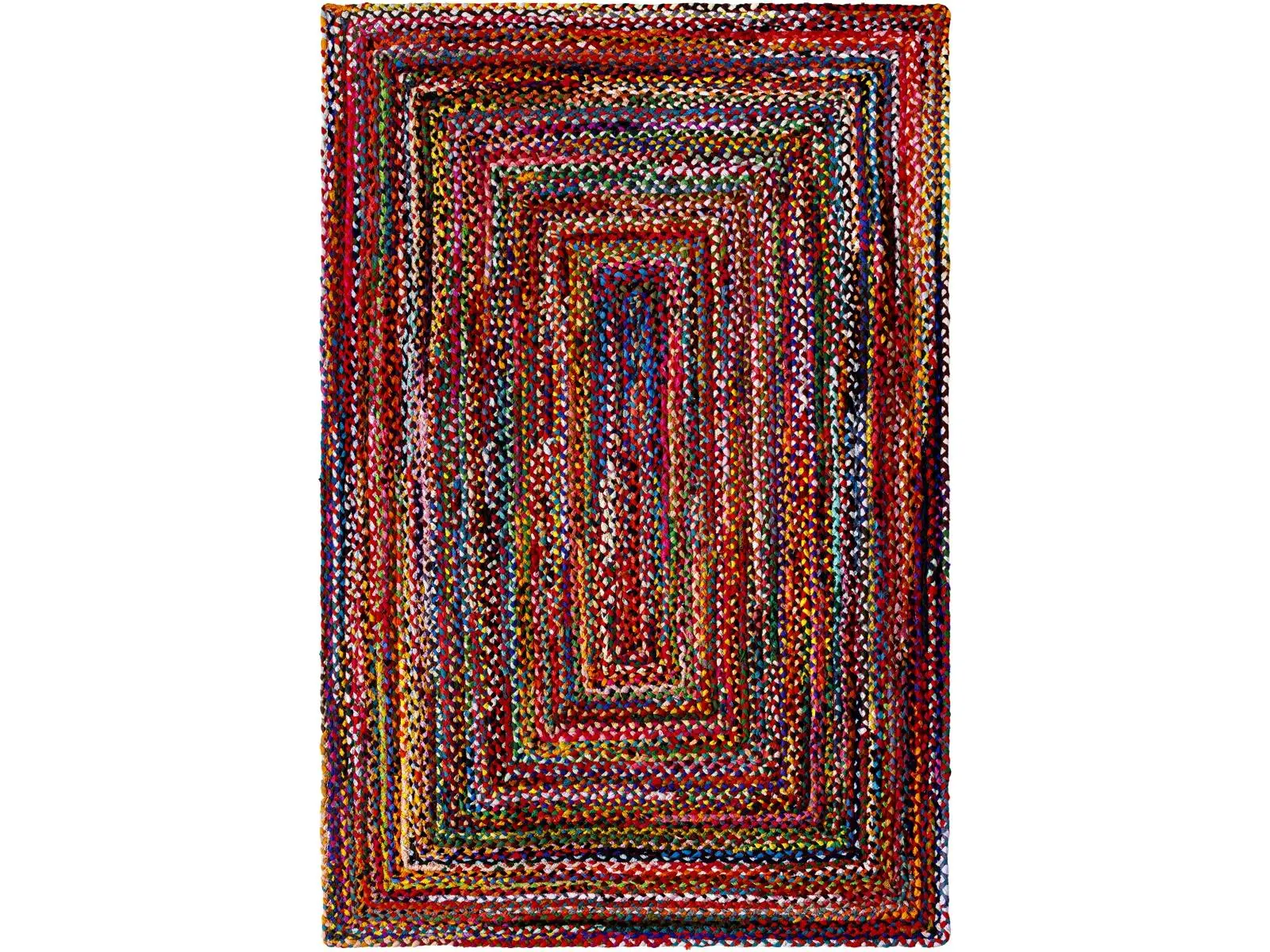 Livabliss BBI2300-69 Billie Hand-Loomed 6'x9' Rectangle Multicolor Boho Area Rug - 100% Recycled Fabric, Durable Low Profile Indoor Home Decor Carpet with Sage, Pearl Tones & Global Flair, Multicolor Rug