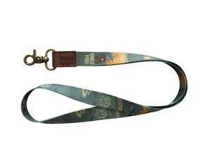 Smokey Bear Neck Lanyard for keys, ID Badges, Phones, and wallets Accessories Leather