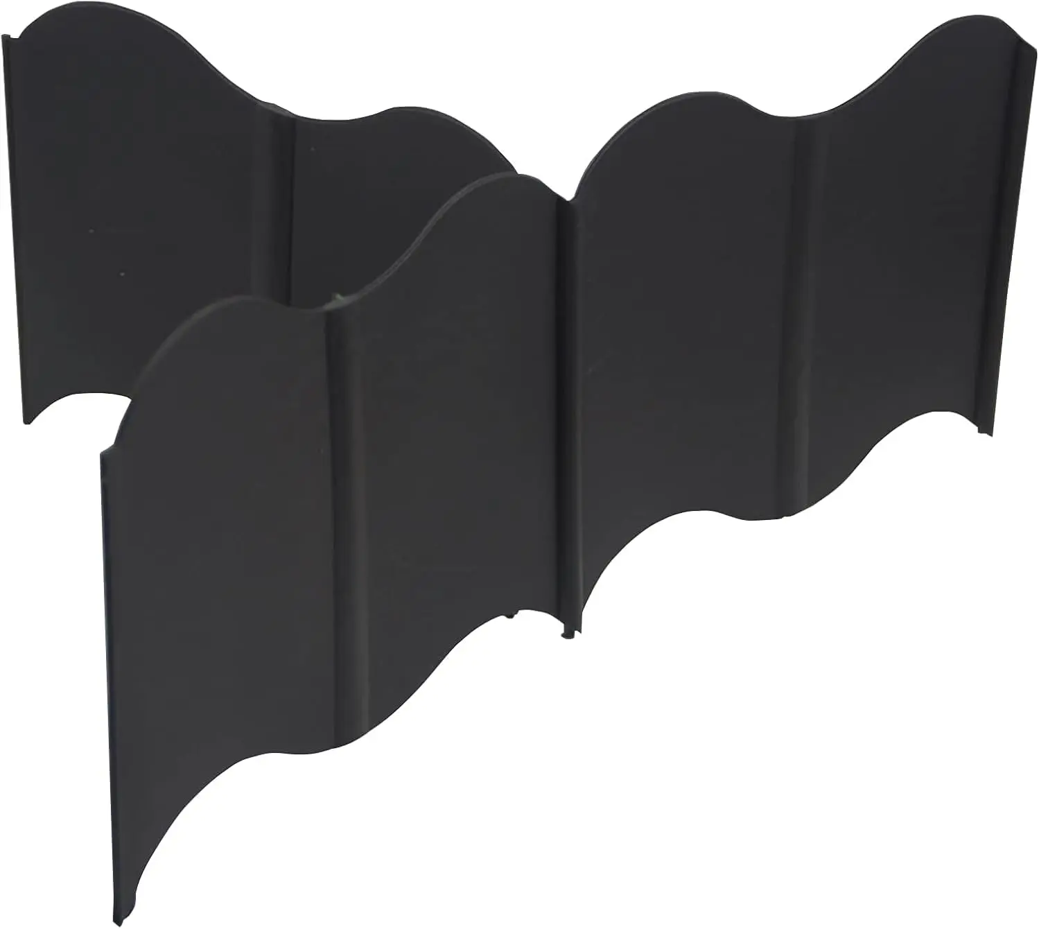 #DealsForYouDays 20 ft Garden Edging 40/60PCS Interlocking Landscaping Edging Kit, Plastic No-Dig Pound-in Garden Edge(20' Long x 5.3” Tall)