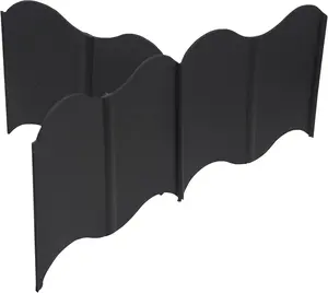 #DealsForYouDays 20 ft Garden Edging 40/60PCS Interlocking Landscaping Edging Kit, Plastic No-Dig Pound-in Garden Edge(20' Long x 5.3” Tall)