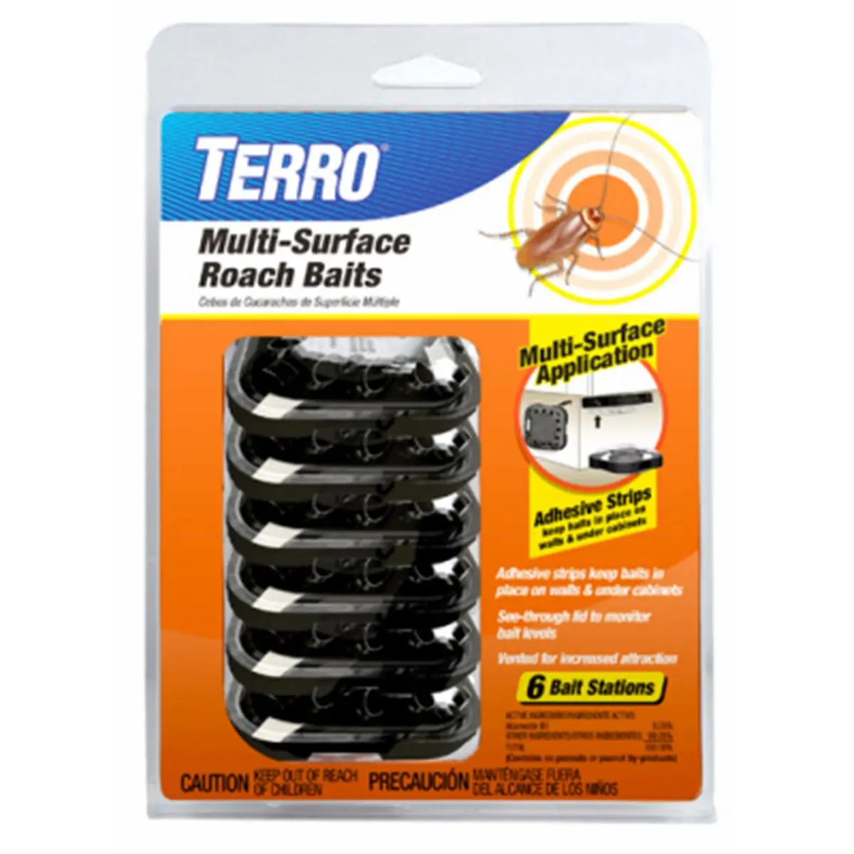 Woodstream 246681 Multi Surface Roach Bait - Pack of 6