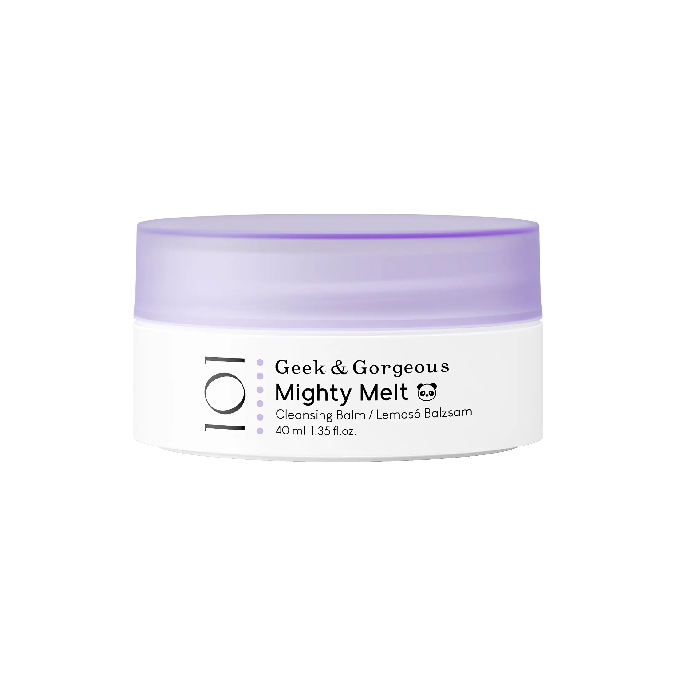GEEK & GORGEOUS Mighty Melt Cleansing Balm - Limited Edition 1.35 oz Gentle Emulsifying Face Makeup Remover, Waterless Cleanser for All Skin Types, Melts Cosmetics, Removes Waterproof Products, Rinses Cleanly, Cosmetic, Gentle Melting
