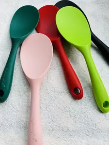 Very Necessary Silicone Rice Spoon Cutlery Tableware Utensil Sturdy Black