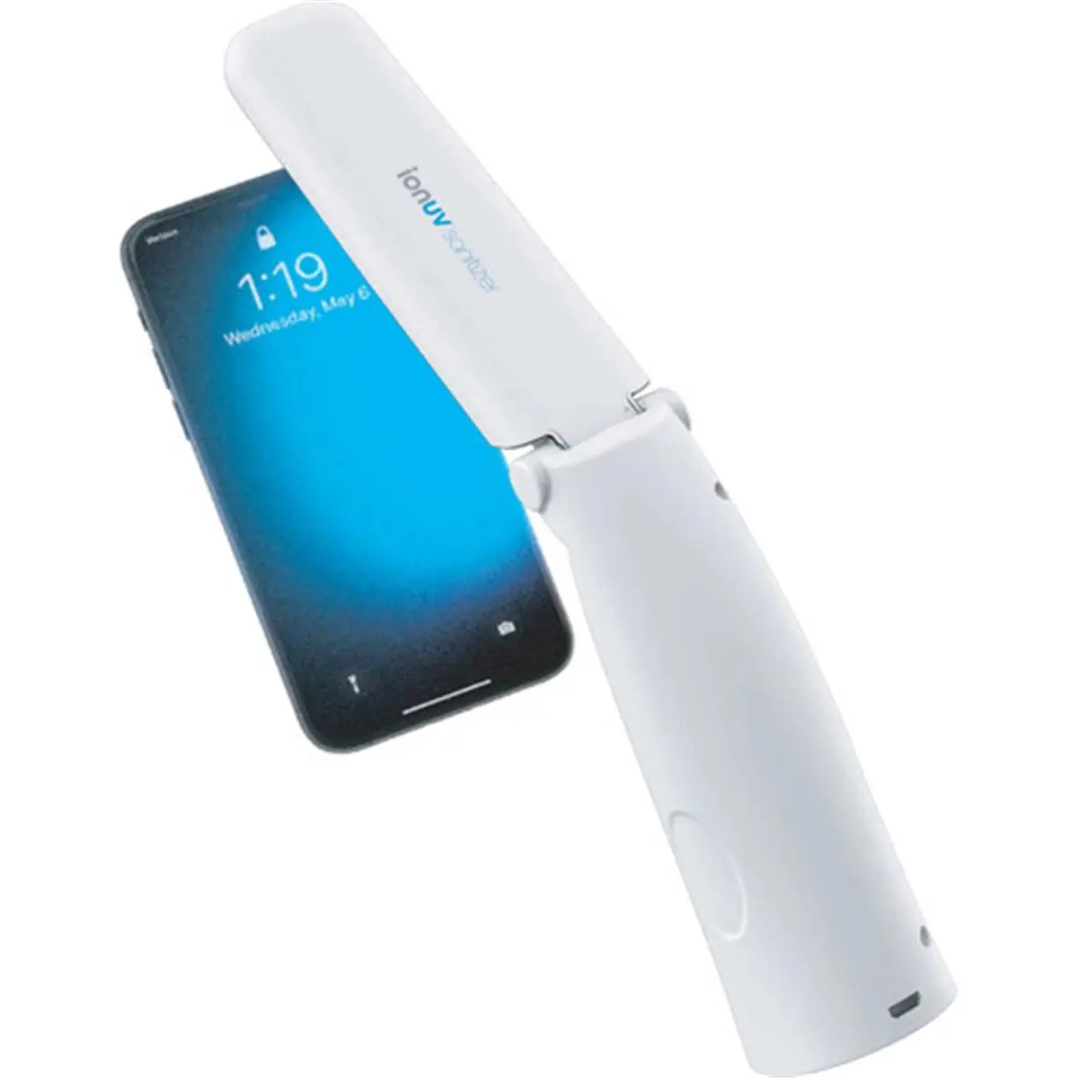 212 MAIN Ion Ultraviolet Portable Sanitizing Mini Wand – Micro USB Charging, Eye-Safe UV Light, Portable Design for Computers & Tech Electronics (UV Sanitizes Devices)