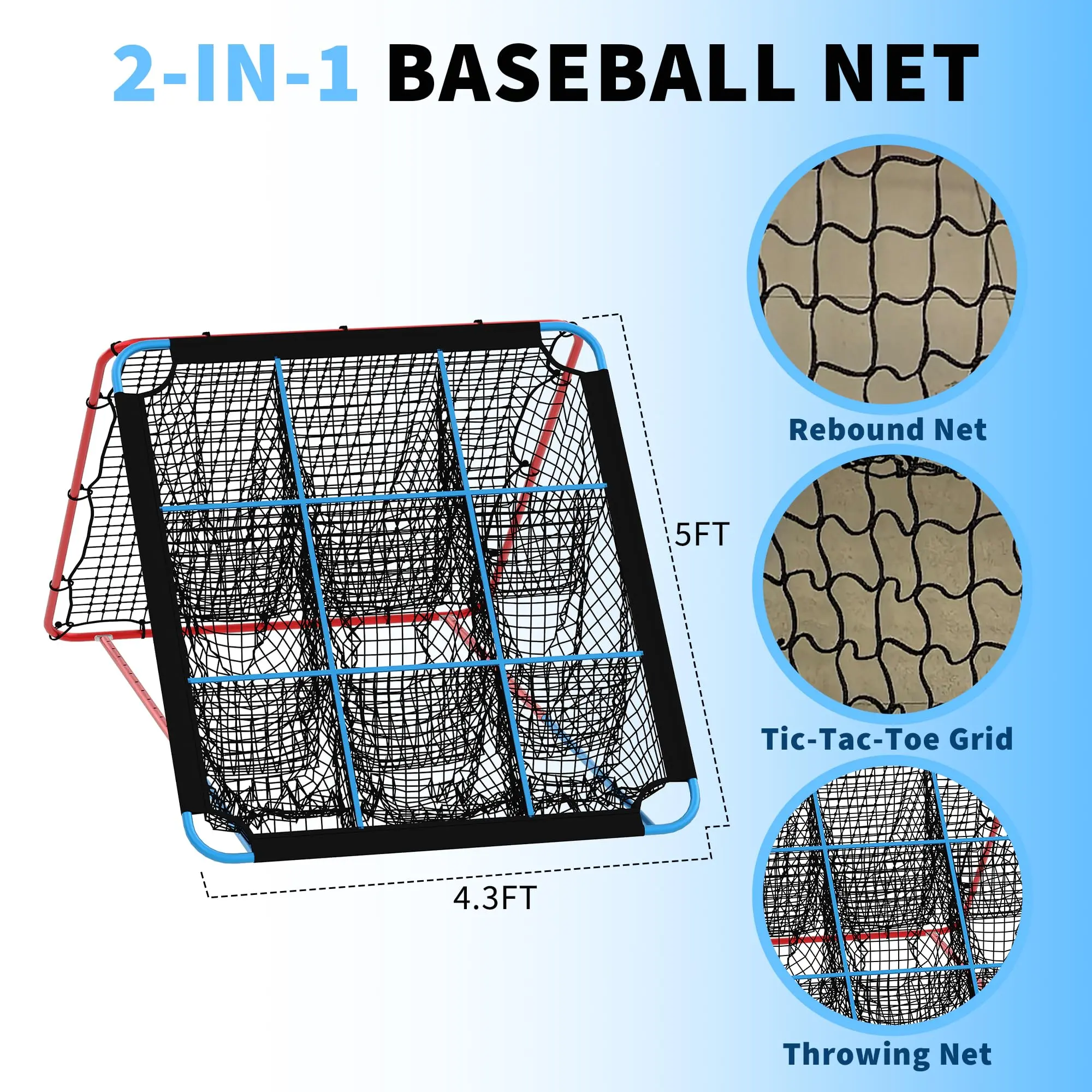 2 in 1 Baseball Rebound Net