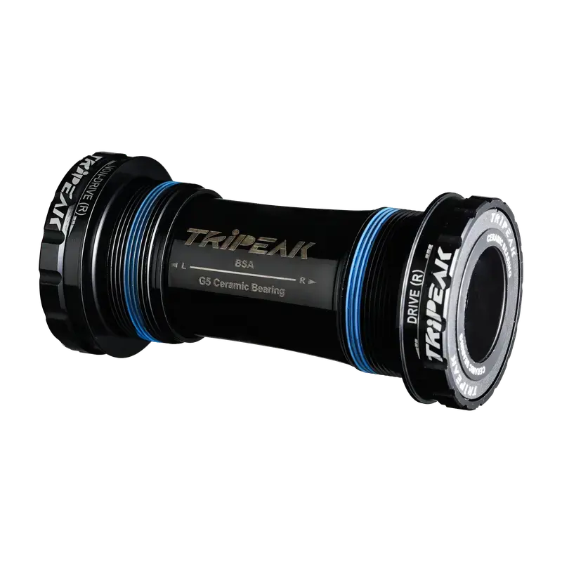 TriPeak Thread Bottom Brackets - BSA Compatibility, Shimano HTII Interface, G5 Ceramic Bearings for Road Bikes
