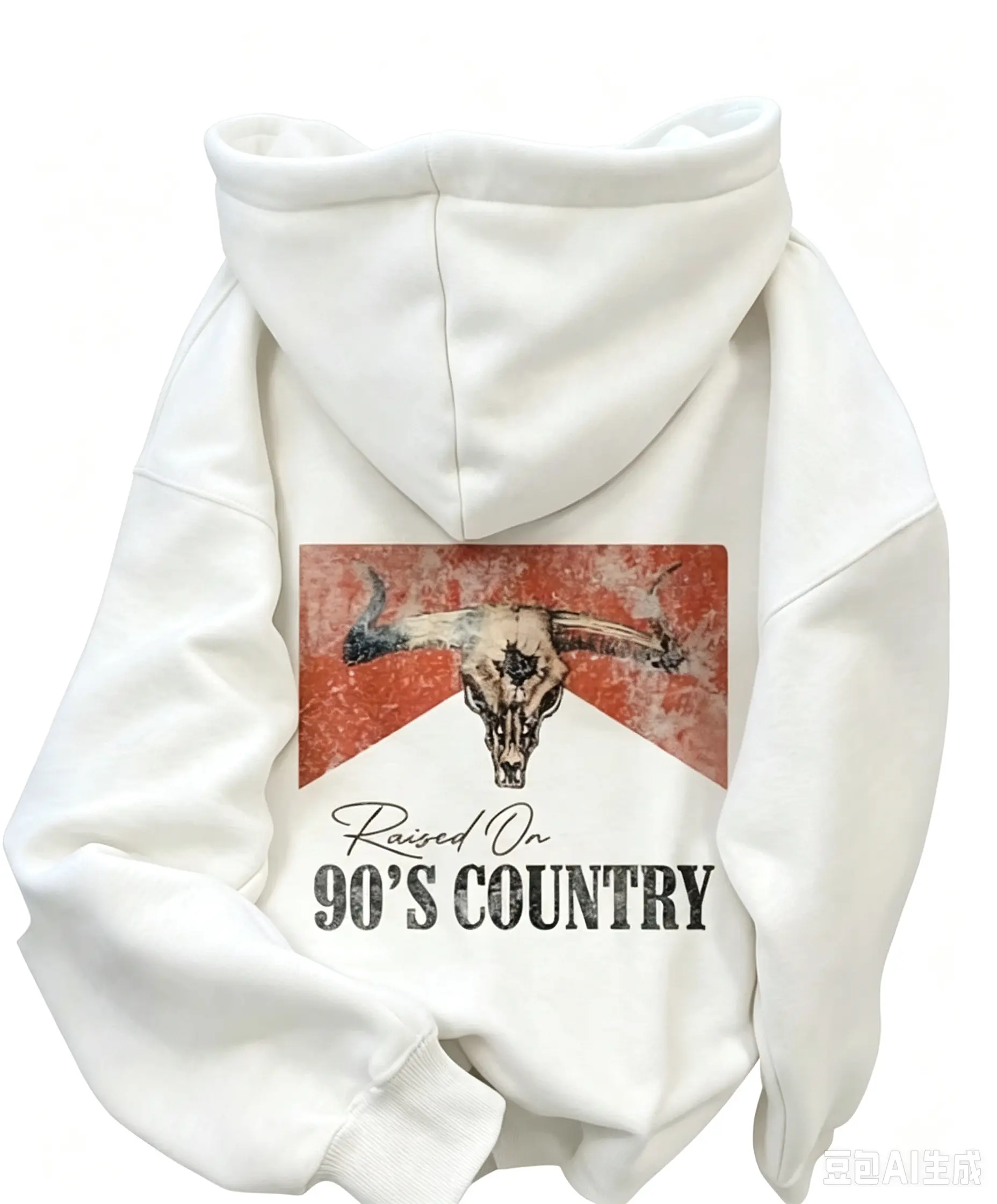 90s Country Western Bull Graphic Hoodie For Back, Vintage Men Hoodie Fall Clothes For Men New Fall Fashion 2026 For Men