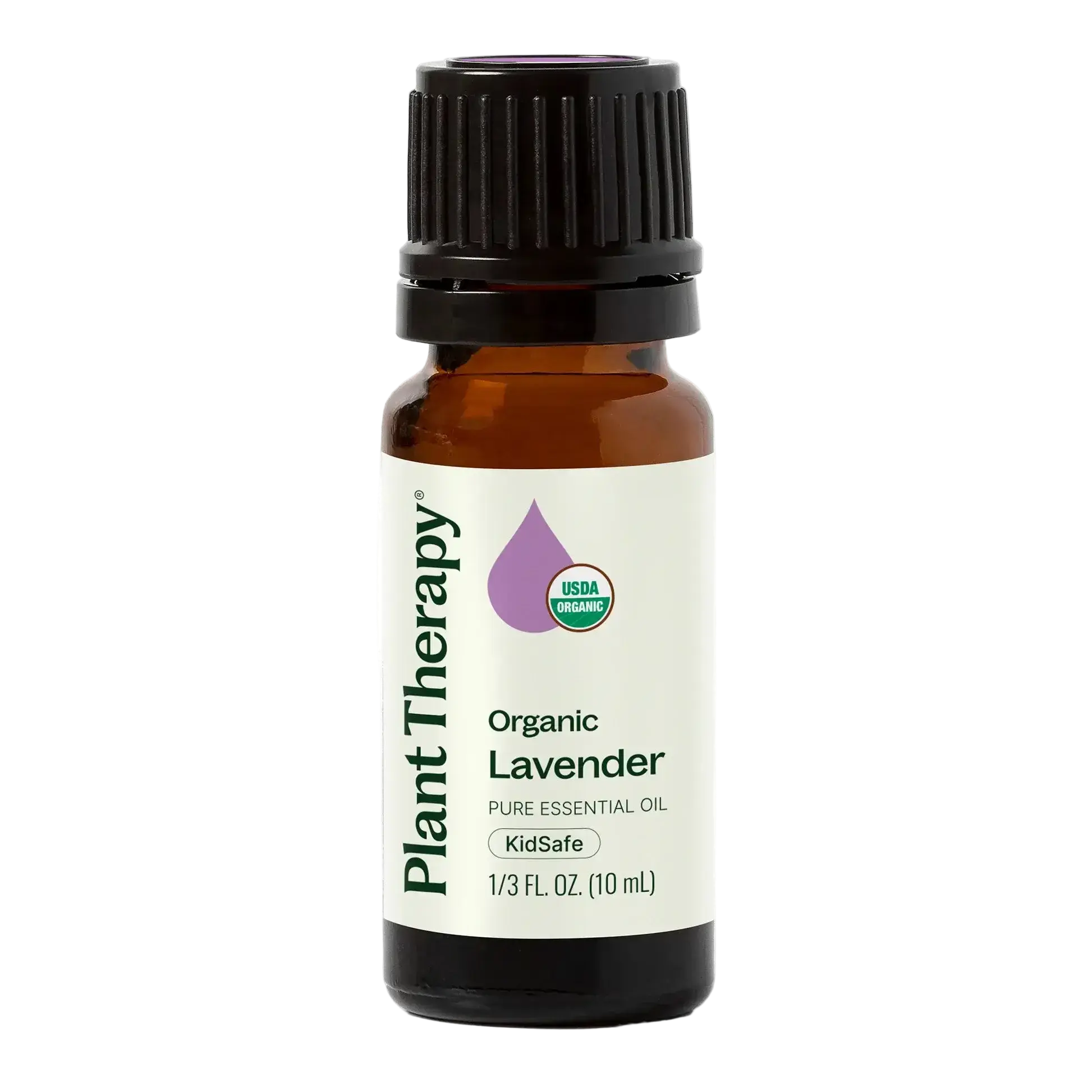 Plant Therapy Organic Lavender Essential Oil - 10 mL Floral, Skin-Friendly, Soothing Aromatherapy Oil for Wellness Support, Antiseptic, Stress Relief