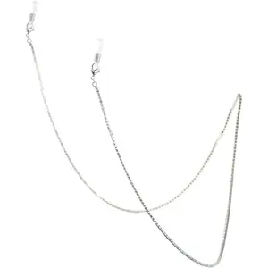 Elegant 2mm Crystal Rhinestone Necklace Chain Eyeglass Reader Holder Strap, 28.5"