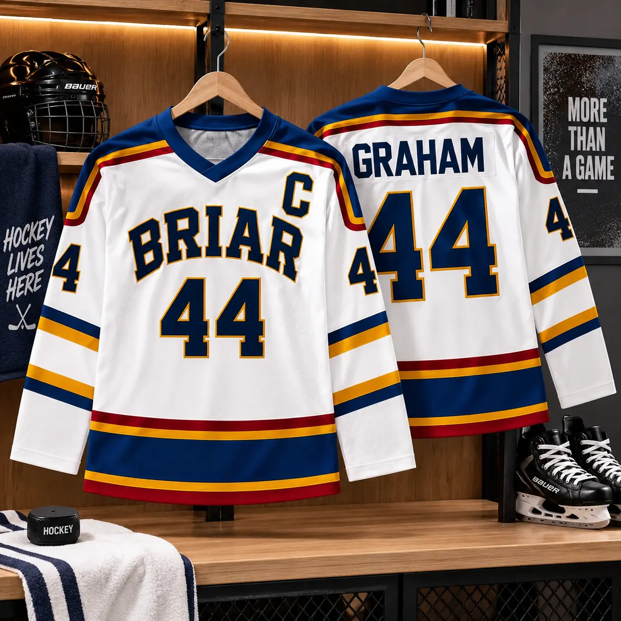 Briar University Graham 44 Hockey Jersey, Off-Campus Jersey, Hockey Romance Football Jersey, Briar U Sweatshirt, Off Campus Hockey 2026