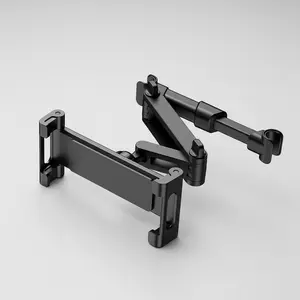 Tablet Holder for Car 1 Pack, iPad Headrest Mount for 5.3-12.9" iPads/Phones, Car Tablet Holder with 360° Adjustable Rotating, Upgraded iPad Mount, Road Trip Essentials (Black)