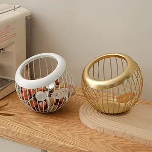 Ironwork fruit basket, storage basket, tabletop decoration, coffee table storage