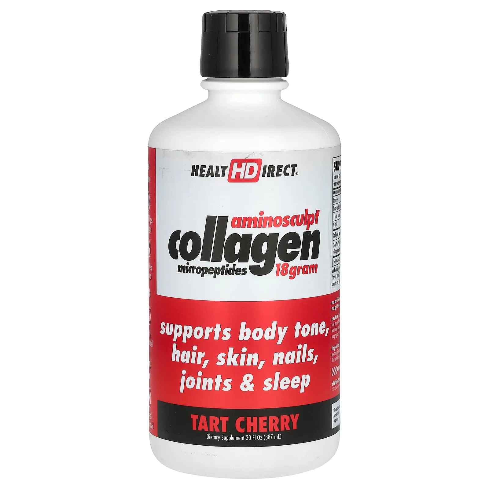 Health Direct AminoSculpt® Collagen Micropeptides, Tart Cherry, 18 g, 30 fl oz (887 ml)