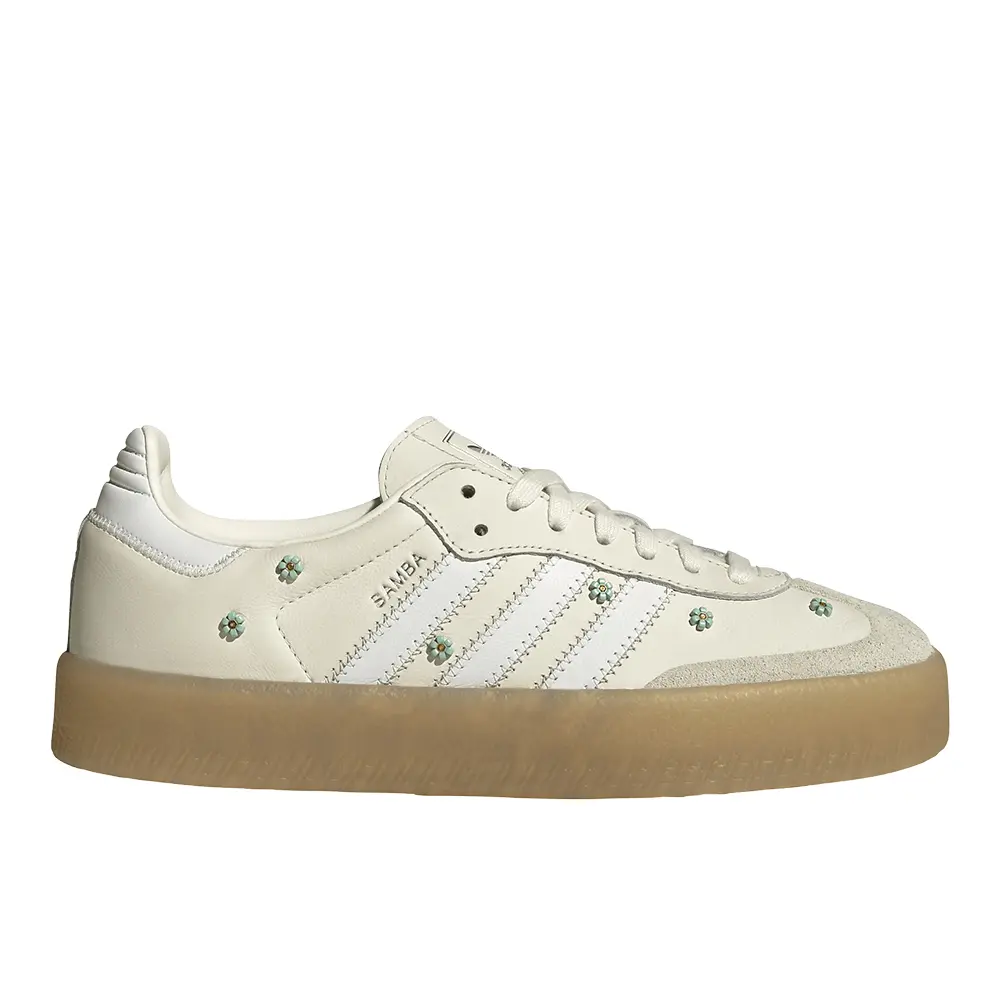 adidas Womens Sambae Lace Up Sneakers Shoes Casual - Off White adidas Womens Sambae Lace Up Sneakers Shoes Casual - Off White