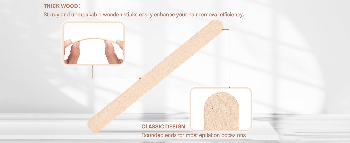 4 Style 500 Pcs Waxing Sticks Assorted Wax Applicator Sticks For Body Legs Face With Small Medium Large Sizes Wood Popsicle Sticks For Waxing Or Wood Craft Sticks