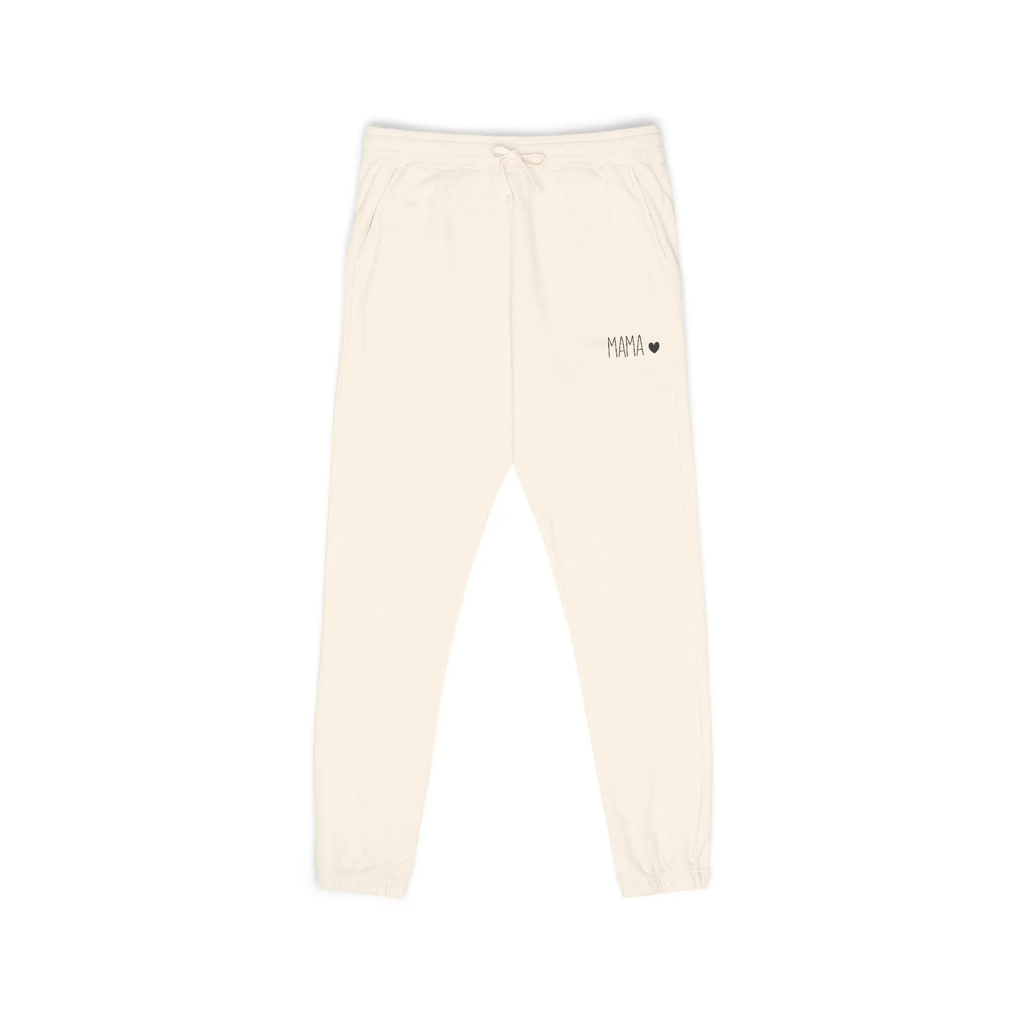 Mama Sweatpants — Minimal Embroidered Joggers