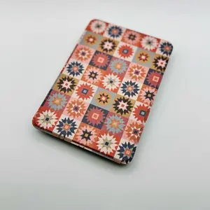 Clear Back Kindle Case with Hand Drawn Art and Detachable Cover for Versatile Reading