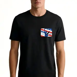 Independence Day 250 Year Celebration for Men 100% Cotton Soft Comfortable Crew Neck Short Sleeve Tshirt Statue of Liberty