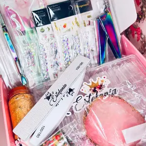 Gift Box For Nail Tech Nail Supplies with High-Quality Ornaments and 100180 Tools