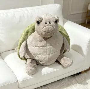 Timmy Turtle Weighted Plush Toy Soft Cuddly Anxiety Relief Stuffed Animal for Kids Adults Skin Friendly Fabric Individually Compressible Gift