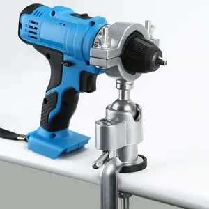 360 Degree Bench Clamp Vises Grinder Holder Electric Drill Stand Holder for Universal Work