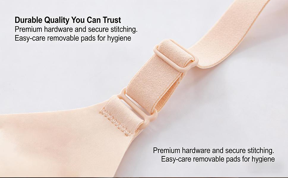 EssElegance  Bra with Seamless Back Smoothing & Posture Support. Features Backless Lift Technology and Wire-Free Push-Up Style. Unlined, Ultra-Breathable Comfort for Everyday, Livestream, & Formal Events. tshirt  approved zip front nonslip yoga