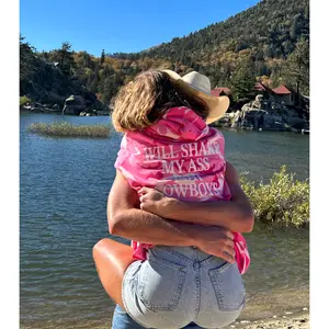 "Will Shake My Ass For Cowboys" Pink Camo Hoodie