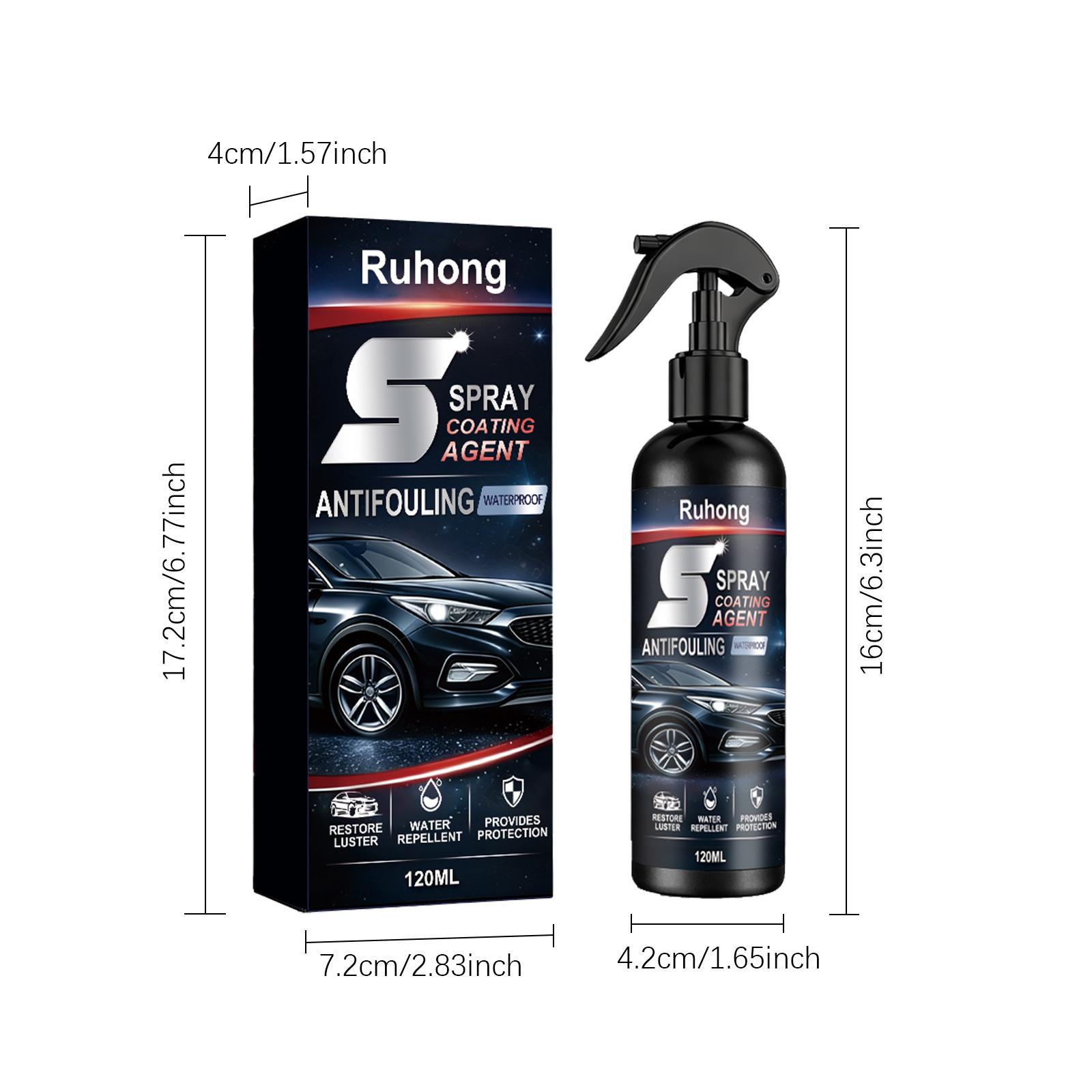 Automobile Quick Ceramic Paint Surface Coating Anti-Fouling Spray 120ml - Ultra-Gloss And Brightness - Extremely Strong Anti-Fouling And Hydrophobic Properties - Unparalleled Smoothness - Ceramic Spray Coating