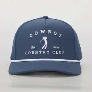 Golfer Roped Hat Navy Golfer Roped Hat Navy